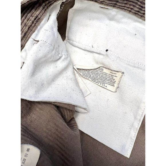 Vintage Brown Corduroy 36x30 Pants Relaxed Baggy Loose 90's Tag 36x32 USA - Picture 10 of 10